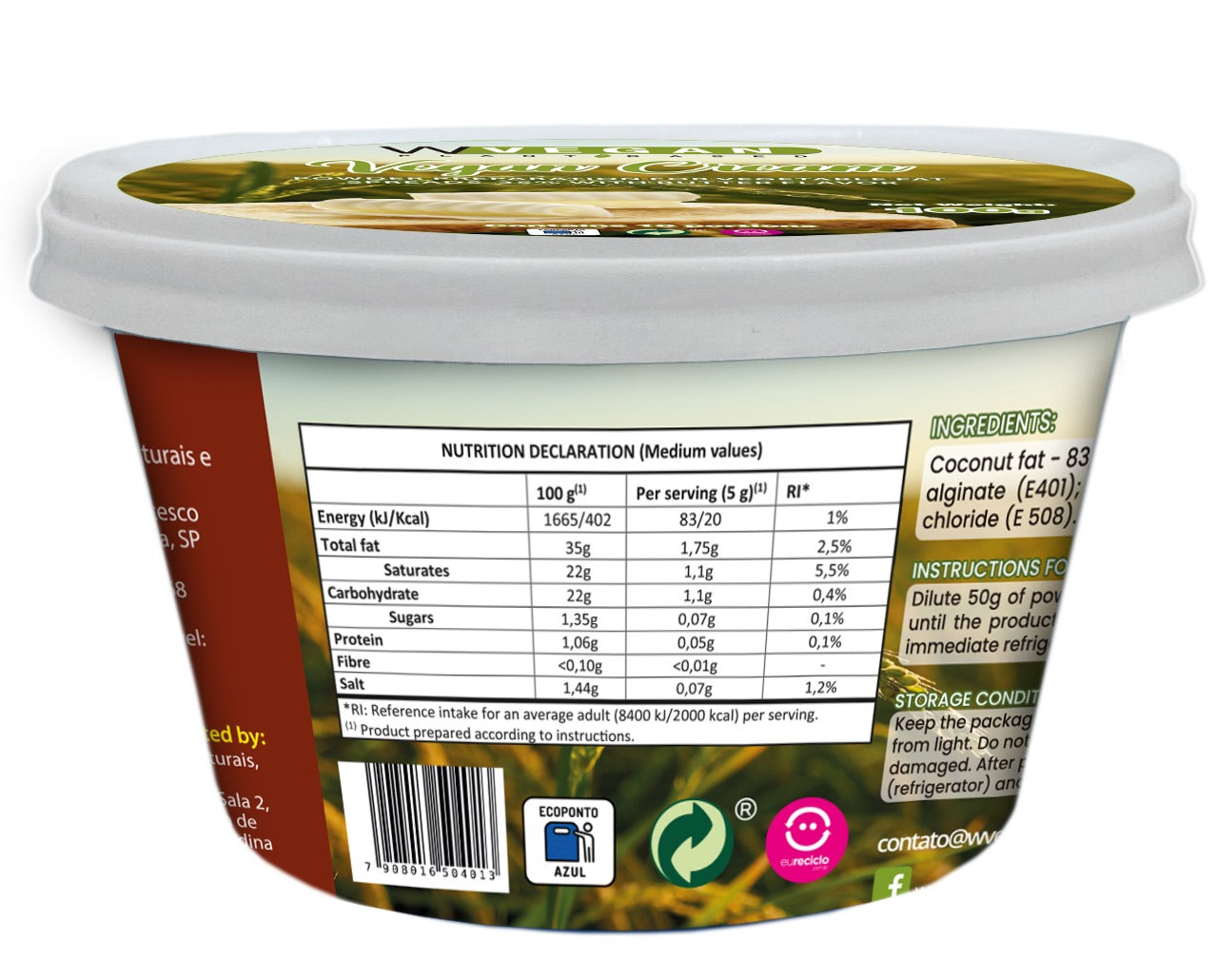 VEGAN CREAM – BUTTER FLAVOR - 50g