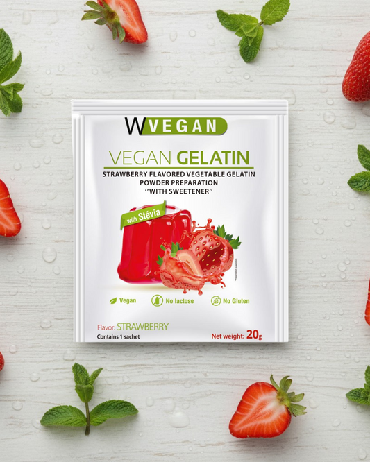 VEGAN GELATINE - STRAWBERRY