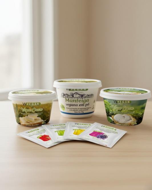 ALL WVEGAN PRODUCTS COMBO – 4 GELATINS + 2 CREAM CHEESE + 2 BUTTER