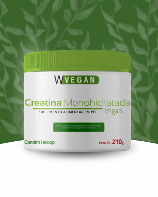 Vegan Creatine 210g Unflavored Monohydrate Powder WVegan
