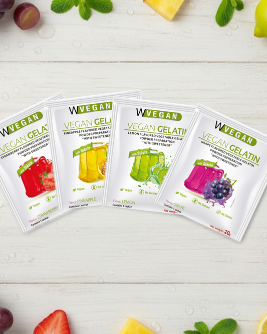 UNIQUE FLAVORS GELATIN COMBO – 10 UNITS EACH FLAVOR (STRAWBERRY, GRAPE, LEMON, AND PINEAPPLE)