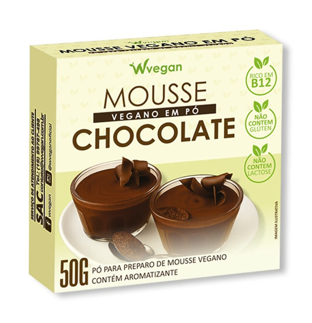 WVEGAN Vegan Chocolate Flavored Chocolate Mousse Powder 50g