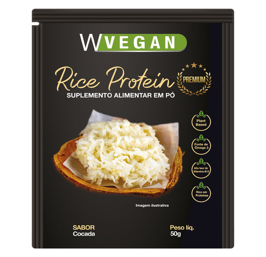 WVEGAN Premium Rice Protein 50g Sachet Coconut Flavor Vegan