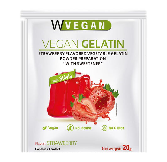VEGAN GELATINE - STRAWBERRY